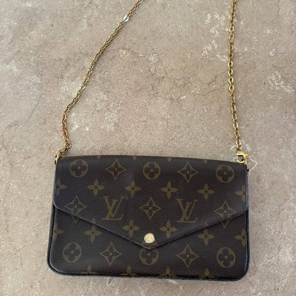 100% Authentic Louis Vuitton Pochette Felicie Monogram - Picture 1 of 10